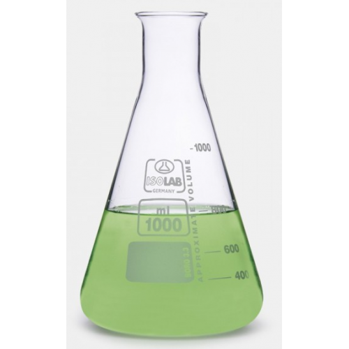 Isolab Erlen - Cam - Orta Boyun - 50 Ml - 10 Adet/Paket