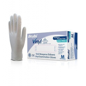 Beybi Vinil Muayene Eldiveni (Pudrasız)  S  100 Adet/Kutu