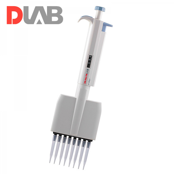 DLAB TopPette Ayarlanabilir Sekiz Kanallı Otomatik Pipet 0.5-10 μL