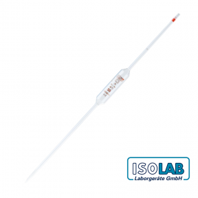 ISOLAB Pipet - Cam - Bullu - A Kalite - Amber Skala - 25 mL - (1 Adet)