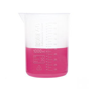 ISOLAB Beher - P.P - Kısa Form - Kabartma Skala - 2000 ml / 1 Adet