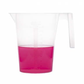 ISOLAB Beher - Kulplu - P.P - Kısa Form - Kabartma Skala - 500 ml / 120 °C Sıcaklık Dayanımı