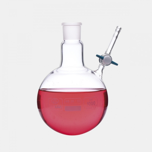 ISOLAB Balon - Azot - Yuvarlak Dipli - Musluklu - Dişi Şilif : NS 29/32 - 50 ml