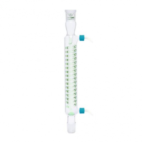 ISOLAB Soğutucu - Spiralli - 250 mm - Dişi Şilif : NS 29/32 - Erkek Şilif : NS 29/32 - P.P Yan Kol