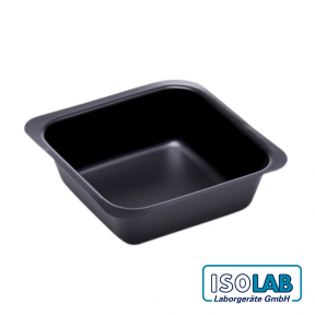 ISOLAB Tartım Kabı - P.S - Kare Form - Siyah - 250 mL - 100 Adet/Paket