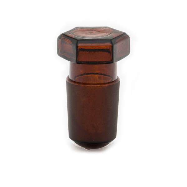 ISOLAB Tıpa - Cam - Amber - Hexagonal Kapaklı - NS 19/26 - 1 Adet