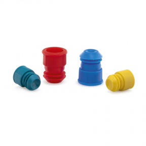 ISOLAB Tüp Tıpası - Flanj - 12/13 mm Tüpler İçin - Mavi - 100 Adet/Poşet