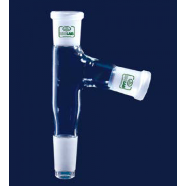 ISOLAB Adaptör - Çoklu - 2 Boyunlu - Aşağı Açılı - Dişi Şilif & Erkek Şilif : NS 29/32 - Aşağı Açılı Dişi Şilif : NS 14/23