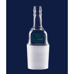 ISOLAB Adaptör - Nozül - Düz - Musluksuz - Çap 8 mm - Erkek Şilif: NS 14/23