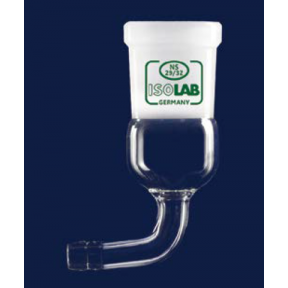 ISOLAB Adaptör - Eğimli - Musluksuz - Çap 8 mm - Dişi Şilif : NS 14/23