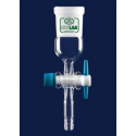 ISOLAB Adaptör - Düz - Musluklu - Çap 8 mm - Dişi Şilif : NS 14/23