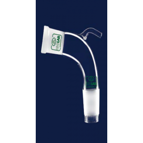 ISOLAB Adaptör - Aktarım - Eğimli Vakumlu - Dişi Şilif : NS 14/23 - Erkek Şilif : NS 14/23