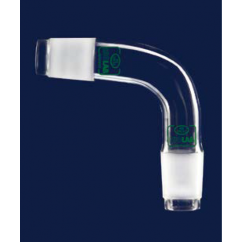 ISOLAB Adaptör - Alım - Sade - Eğimli 90 Derece Açılı - Erkek Şilif : NS 29/32