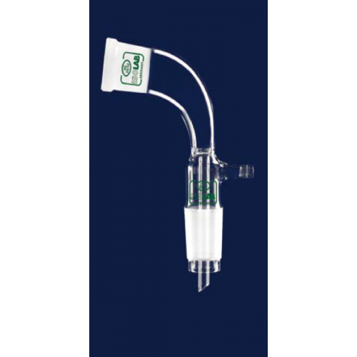 ISOLAB Adaptör - Alım - Vakum İçin - Eğimli - Dişi Şilif : Ns14/23 - Erkek Şilif : Ns14/23