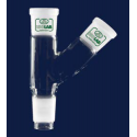 ISOLAB Adaptör - Çoklu - 2 Boyunlu - Yukarı Açılı - Dişi Şilif & Erkek Şilif : NS 29/32 - Yukarı Açılı Dişi Şilif : NS 14/23
