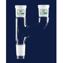 ISOLAB Adaptör - Çoklu - 2 Boyunlu - Paralel - Dişi Şilif : NS 24/29 - Erkek Şilif : NS 19/26 - Paralel Dişi Şilif : NS 19/26