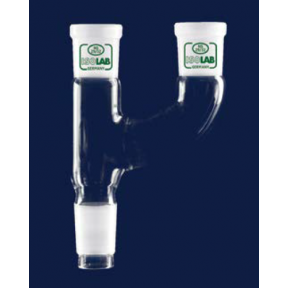 ISOLAB Adaptör - Çoklu - 2 Boyunlu - Paralel - Dişi Şilif : NS 24/29 - Erkek Şilif : NS 19/26 - Paralel Dişi Şilif : NS 19/26