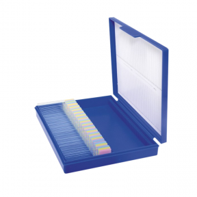 ISOLAB Lam Kutusu - 100 Lam Kapasiteli - Plastik Kilitli - Beyaz ISOLAB Lam Kutusu - 100 Lam Kapasiteli - Plastik Kilitli - Beyaz