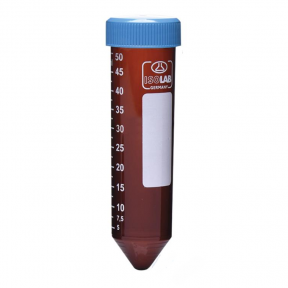 ISOLAB Santrifüj Tüpü - Amber - P.P - Vidalı Kapaklı - 50 ml - Steril, DNA & RNA free  50 Adet / Tekli Poşet