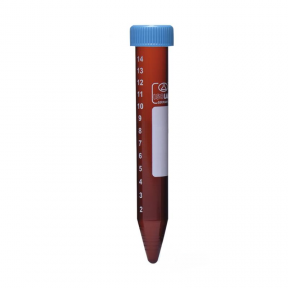 ISOLAB Santrifüj Tüpü - Amber - P.P - Vidalı Kapaklı - 15 ml - Steril - Aseptik  50 Adet / Poşet