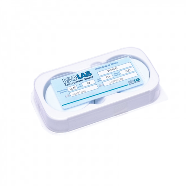 ISOLAB Membran Filtre - Gözenek Büyüklüğü 0,20 µm - 47 mm Çap - Nitroselüloz - 100 Adet/Paket
