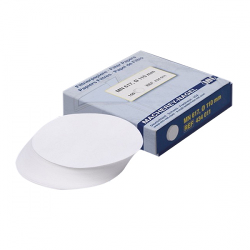 ISOLAB Filtre Kağıdı - Kalitatif - M&Nagel - 125 mm - Mavi Bant - Orta Yavaş Akış Hızı